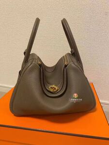 日本代购直邮 hermes爱马仕lindy 26 金扣大象 手提包