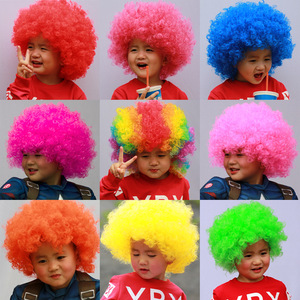 小丑爆炸头假发搞怪头套彩色假发套成人儿童演出道具表演舞台搞笑