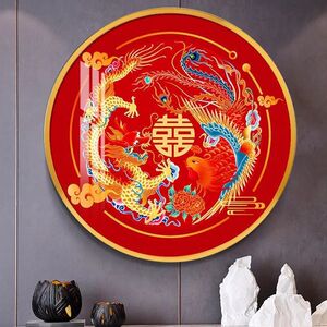 龙凤呈祥十字绣线绣自己绣2021新款客厅新人结婚喜庆浪漫情人小件