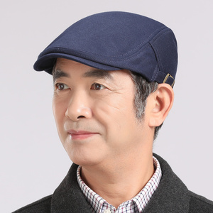 中老年人帽子男士爸爸爷爷老头春夏中年薄款透气鸭舌帽老人前进帽