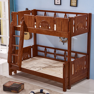 双层木架床实木