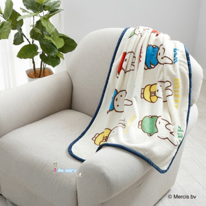 日本代购 miffy米菲兔可爱护膝小毛毯空调毯午休毯
