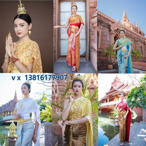 出租演出服东南亚民族服装泰国越南柬埔寨摄影写真礼服租赁傣族服