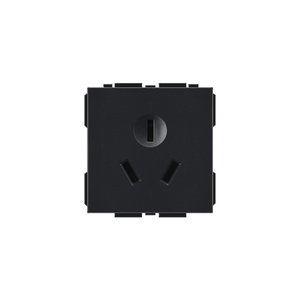 黑色52*52mm功能键模块家用一开10A五孔UBS三极空调45A网络插座
