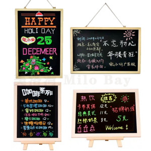 桌面小黑板留言展示店铺创意挂式支架简约促销吧台立式价格牌记事