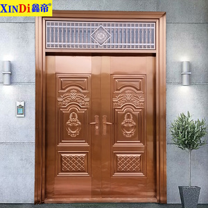 不锈钢门双开农村别墅大门佛山自建房户外进户入户加厚304防盗门