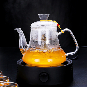 耐热玻璃煮茶壶电陶炉专用能量壶养生壶家用耐高温玻璃双层杯托盘