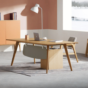 圣奥sunon简森主管桌北欧风现代简约木质老板桌经理桌办公桌家具