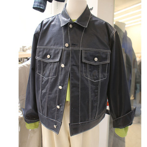 韩国东大门代购休闲夹克男超短工装口袋明线韩版帅气青年百搭外套