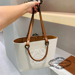 loewe/罗意威女包 anagram tote小号帆布托特包购物袋手提单肩包