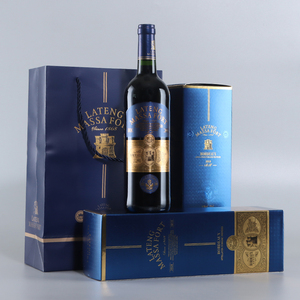 2支装法国波尔多aop原瓶进口红酒单支礼盒装拉图玛萨堡干红葡萄酒