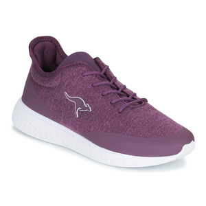 kangaroos袋鼠女鞋系带休闲鞋低帮跑步鞋透气球鞋紫罗兰色春秋款