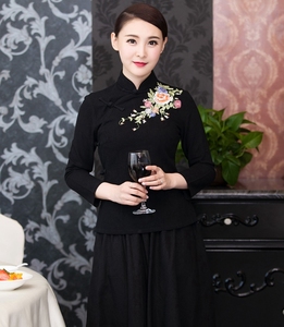 服务员旗袍工作服