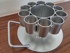 双响炮炮架二仗脚鞭连n炮放器迫击d炮炮台爆竹架子户外点炮踢神器