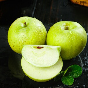 青森王林苹果现摘正宗引进大连奶油脆甜时令新鲜水果青苹果