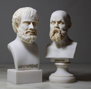 代购古典苏格拉底希腊哲学家亚里士多德雕像雪花石膏半身像摆件