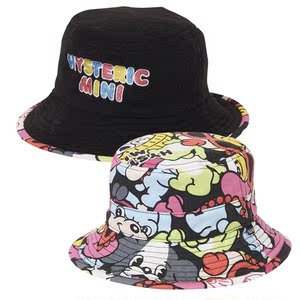 日本直邮代购 hysteric mini黑超奶嘴头宝宝儿童渔夫帽46-52cm