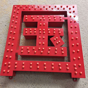 楼顶发光字门头招牌字定做全彩七彩穿孔字点阵led外漏灯珠广告牌