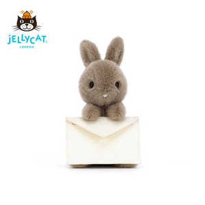 英国正品Jellycat信使兔子信封邦尼兔柔软可爱安抚毛绒玩具玩偶