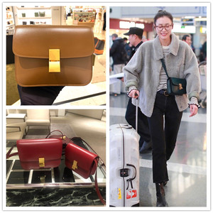 2022新款刘雯同款凯旋门豆腐包box复古ins小方包单肩斜挎真皮女包