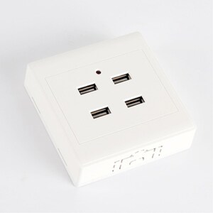 86型12v二位36v转5vusb插座面板工地宿舍低压36伏两位两口220v转5