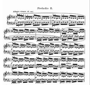 巴赫十二平均律上册第2首BWV847 c小调前奏和赋格一套带指法