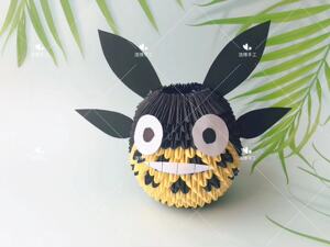 浩博手工龙猫 创意diy礼品 生日礼物学生作业  三角插折纸 材料包