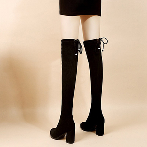 过膝长靴女大筒