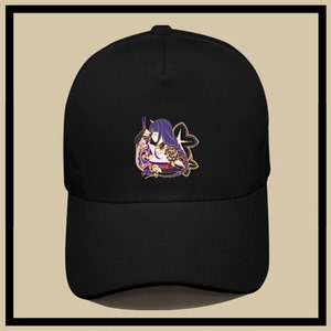 原神周边雷电将军联名雷神巴尔游戏二次元男女定制鸭舌太阳棒球帽