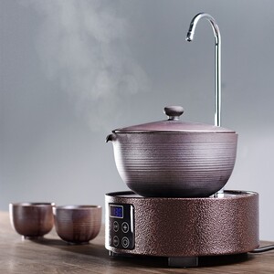 自动上水电陶炉 煮茶器煮茶炉电热炉温茶器茶具配件黑茶