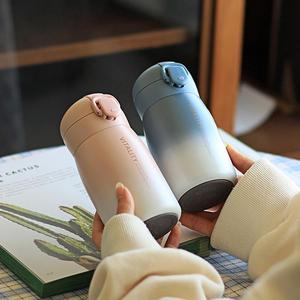 小保温杯迷便携小巧简约渐变保暖杯文艺清新原宿风ins可爱学生杯