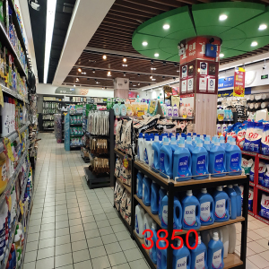 新款零食百货直播间背景墙超市大型仓库货架背景布电商主播背景布