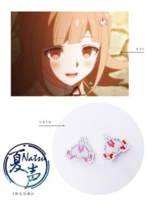 【natsu】七海千秋cos发夹飞机发饰亚克力发夹弹丸论破发卡头饰