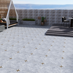 美式室外仿古砖600x600露台防滑瓷砖庭院阳光房带角花防冻地板砖