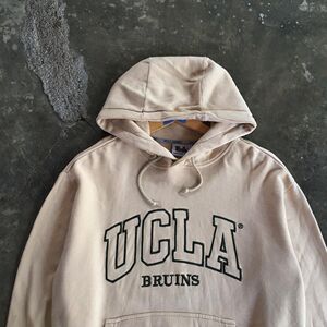 连帽卫衣字母ucla潮网红宽松学生落肩款个性bf美式高街长袖男女款