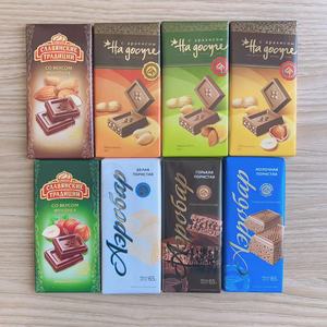 俄罗斯原装进口涅夫斯基巧克力代可可脂气泡蜂窝榛仁杏仁碎巧克力