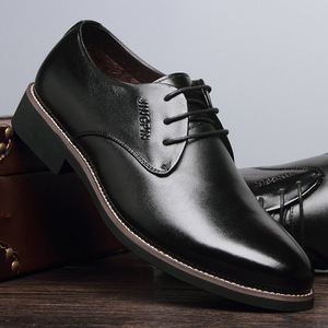 2017冬季奥伦男鞋男士皮鞋时尚品牌潮流真皮透气鞋子男系男鞋