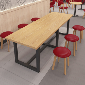 快餐桌椅实惠型烧烤小吃粉面馆奶茶咖啡厅商用饭店卡座餐桌椅组合