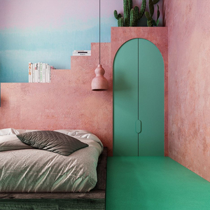 慕凯风艺术家的漆水性墙面漆彩色定制干粉树脂内外墙肌理涂料环保