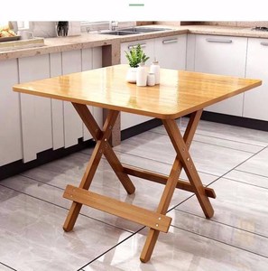 饭桌折叠家用竹子