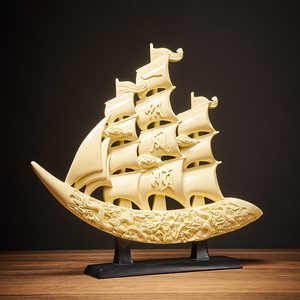 一帆风顺帆船摆件招财客厅