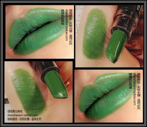 美容护肤/彩妆 彩妆香氛 唇彩,口红,唇蜜 口红绿色