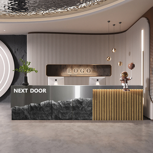 02boda8899淘宝简约工业风前台吧台轻音乐吧小型铁艺服装店旺铺