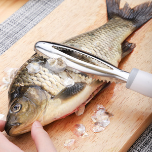 日本鱼鳞刨刮鳞器不锈钢刮鱼鳞去鱼鳞神器打鳞刷子家用工具杀鱼刀