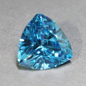 三角形海蓝宝石裸石戒指吊坠镶嵌克拉风水石彩宝浅蓝色碧玺地中海