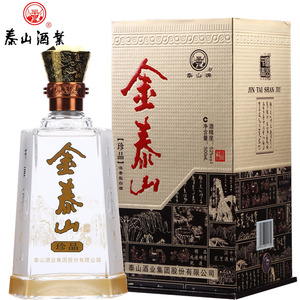 金泰山白酒珍品52度500mlx1浓香型白酒纯粮酿造小窖佳酿 山东名酒