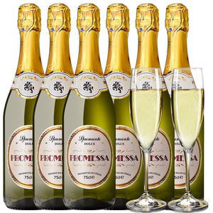 送2香槟杯意大利原瓶进口moscato甜白葡萄酒莫斯卡托气泡起泡酒