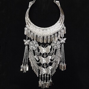 001人付款淘宝贵州苗族水族布依族腰链肚兜链苗银饰品苗族服装水族