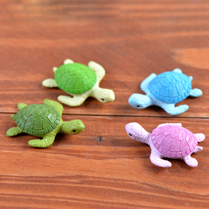 塑料四色乌龟海景造景公仔创意盆栽装饰可爱卡通海龟摄影道具摆件