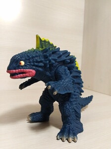 日本万代正版 奥特曼怪兽500软胶玩具人偶 格斯拉王 14cm a207